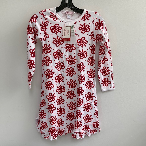 Other - Orient Expressed winter dress / nightgown - white with red bows - size 8 girls